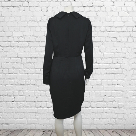 S/M REVOLVE Lavish Alice Ruched Front Long Sleeve Dress in Black - Picture 4 of 5